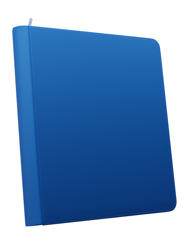 STEALTH 12 Pocket Zip Binder - Blue
