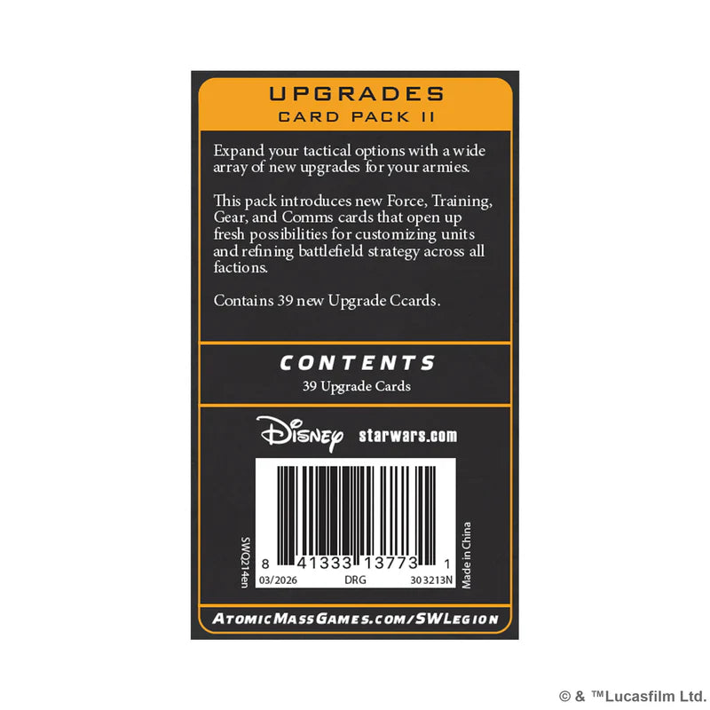 Pre-Order Star Wars: Legion – Upgrade Card Pack II