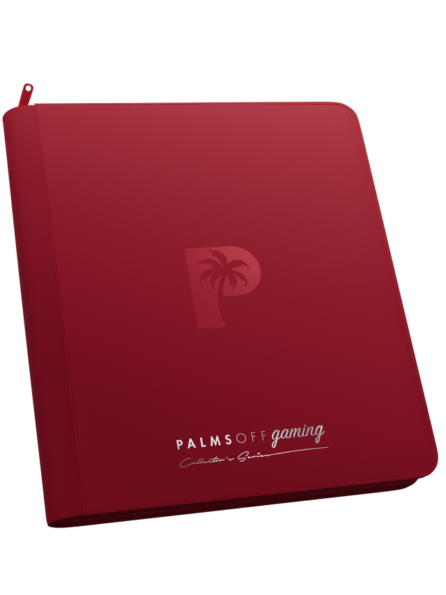 Collector's Series 12 Pocket Zip Binder - Red