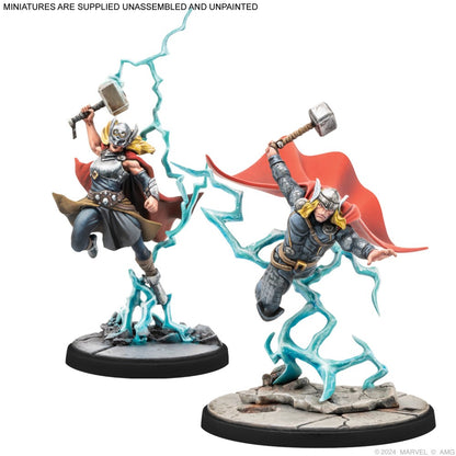 Marvel: Crisis Protocol – Mighty Thor, Lady Sif, Classic Thor, & Classic Loki