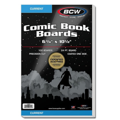 BCW - Comic Boards - Current Backing Boards - 6 3/4 X 10 1/2
