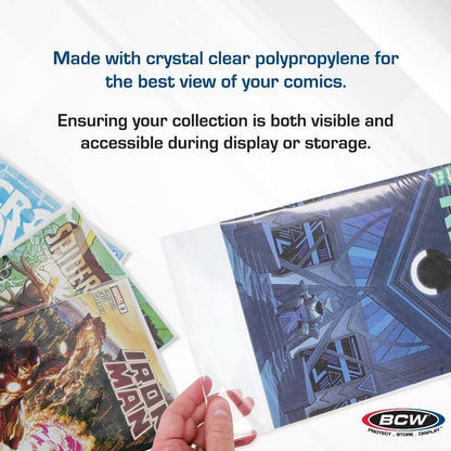 BCW - Comic Bags - Current/Modern Comic Bags - 6 7/8 X 10 1/2