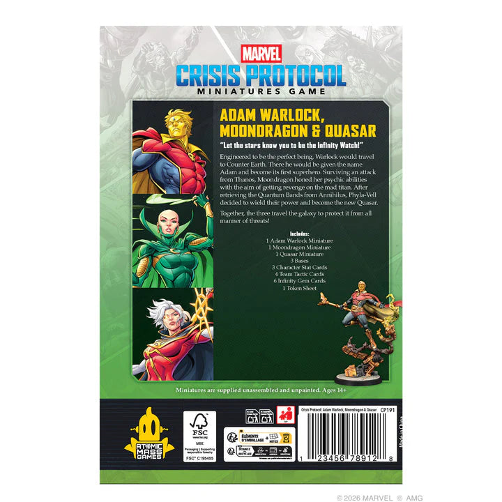 Marvel: Crisis Protocol – Adam Warlock, Moondragon, & Quasar