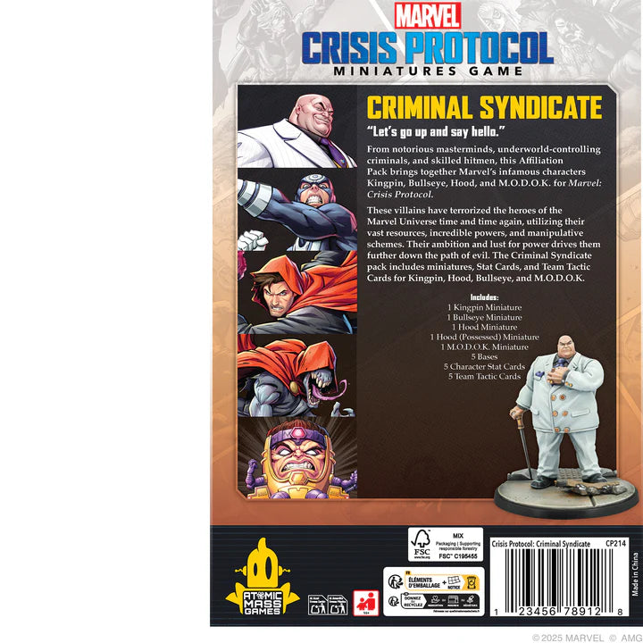 Marvel: Crisis Protocol – Criminal Syndicate Affiliation Pack