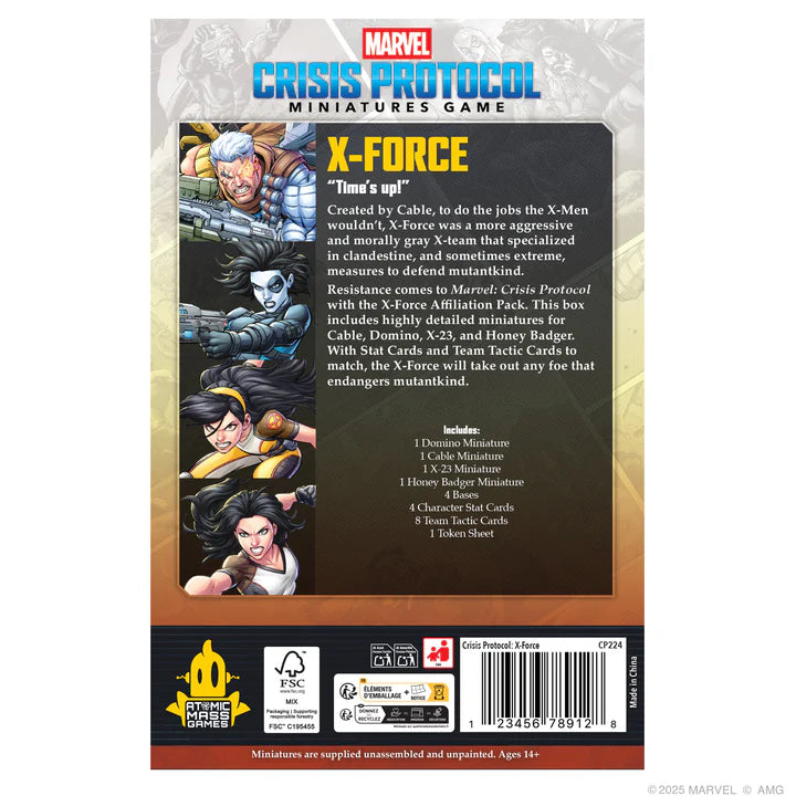 Marvel: Crisis Protocol – X-Force Affiliation Pack