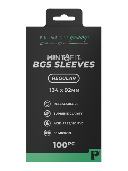 MintFit BGS Graded Card Sleeves - Regular 100pc