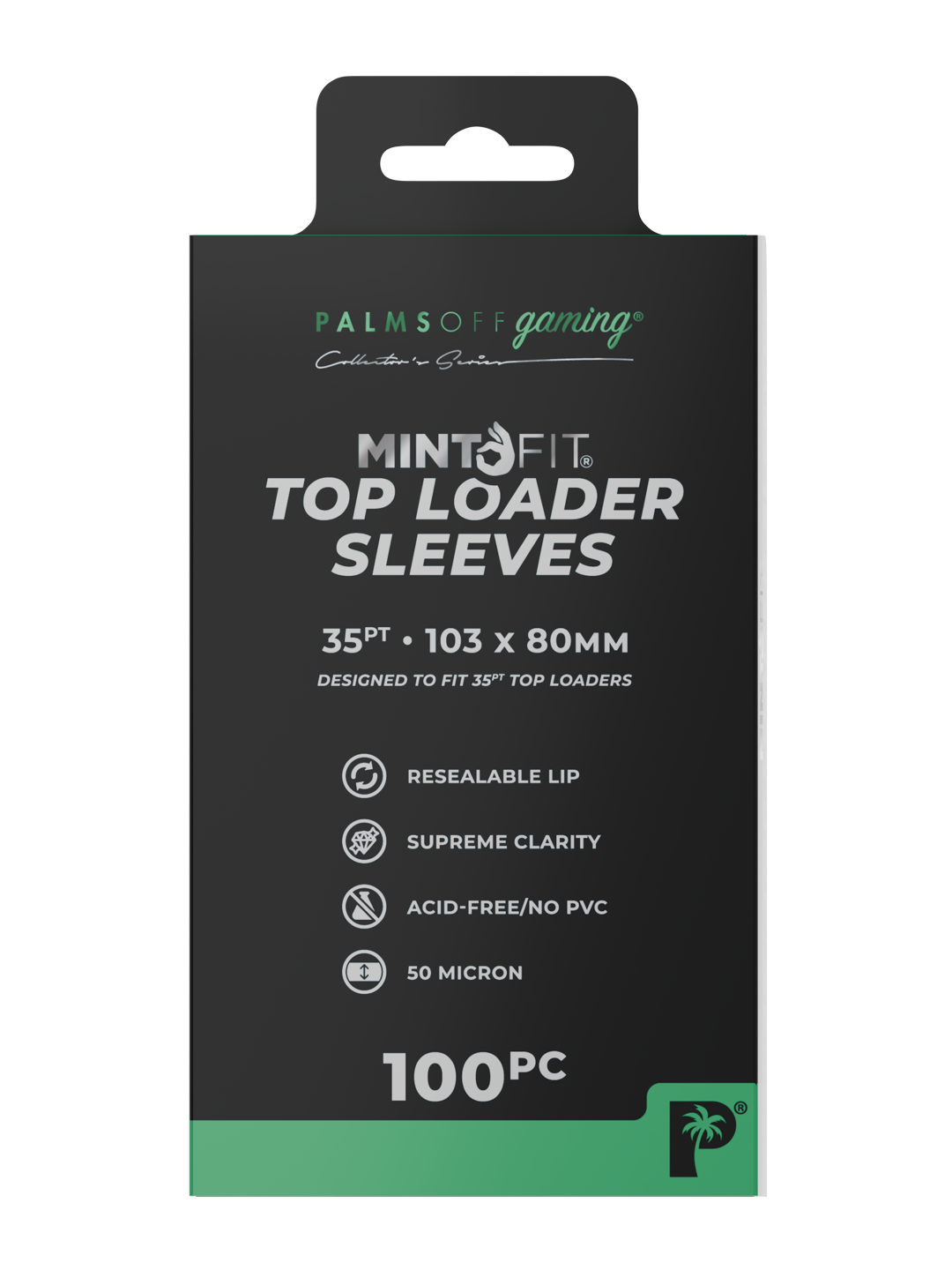 MintFit Top Loader Sleeves - 35pt - 100pc