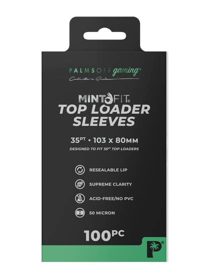 MintFit Top Loader Sleeves - 35pt - 100pc