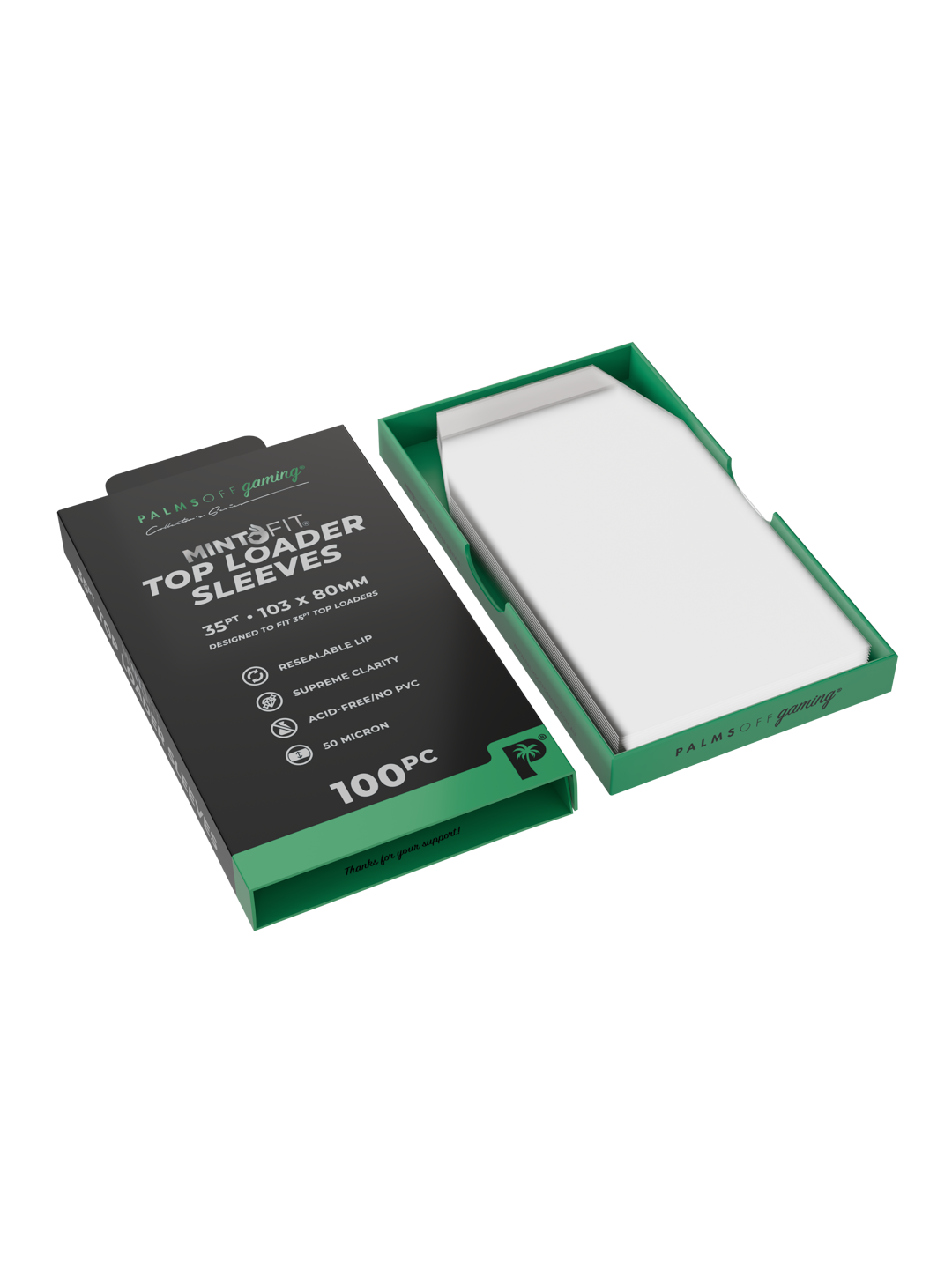 MintFit Top Loader Sleeves - 35pt - 100pc