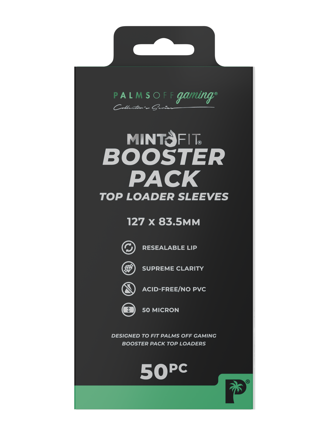 MintFit Booster Pack Top Loader Sleeves - 50pc