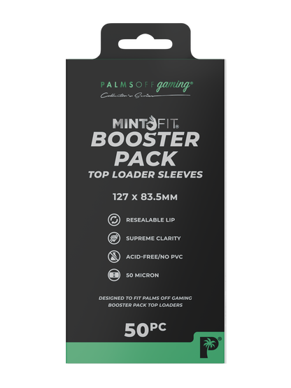 MintFit Booster Pack Top Loader Sleeves - 50pc
