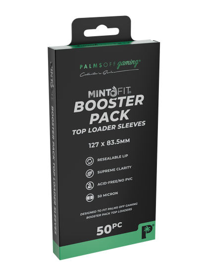MintFit Booster Pack Top Loader Sleeves - 50pc