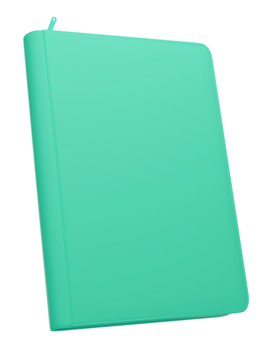 STEALTH 9 Pocket Zip Binder - Turquoise