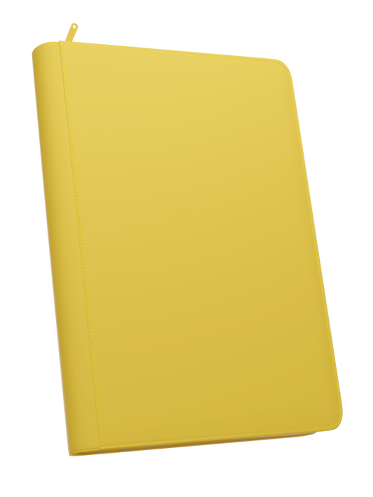STEALTH 9 Pocket Zip Binder - Yellow
