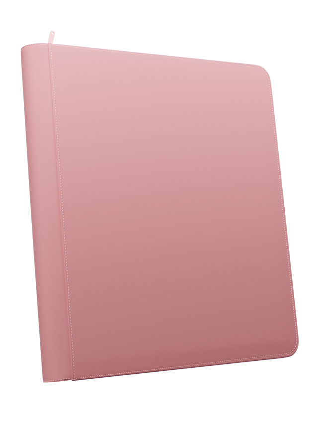STEALTH 12 Pocket Zip Binder - Pink