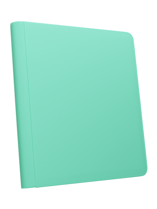 STEALTH 12 Pocket Zip Binder - Turquoise