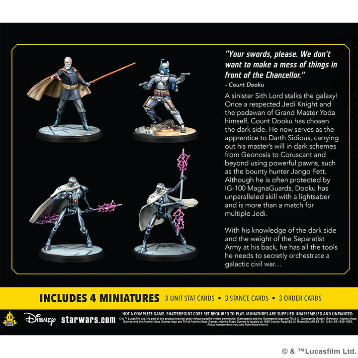 Star Wars: Shatterpoint – Twice the Pride Count Dooku Squad Pack