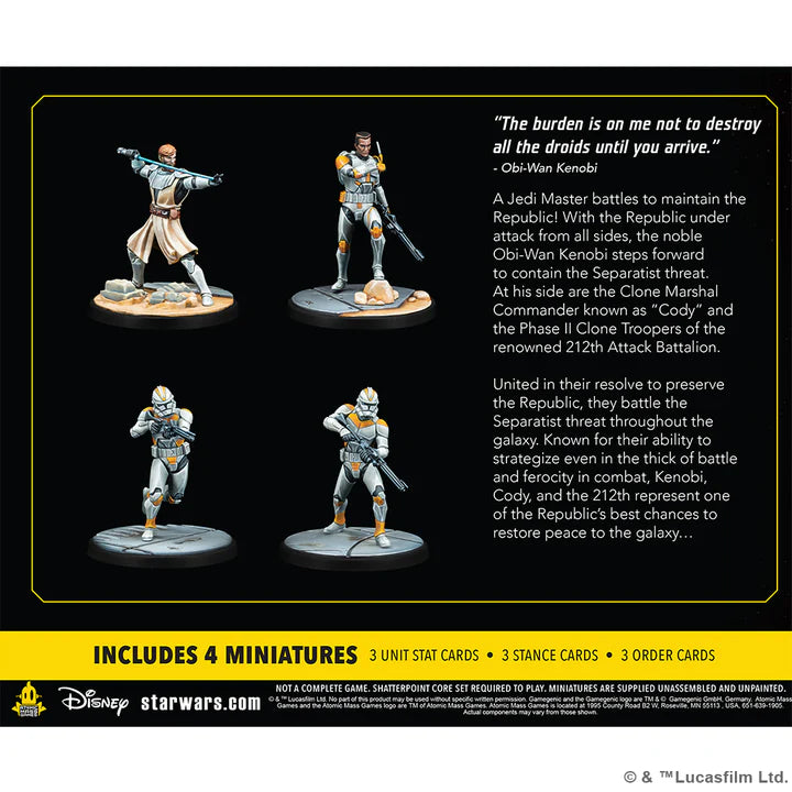 Star Wars: Shatterpoint – Hello There General Obi-Wan Kenobi Squad Pack