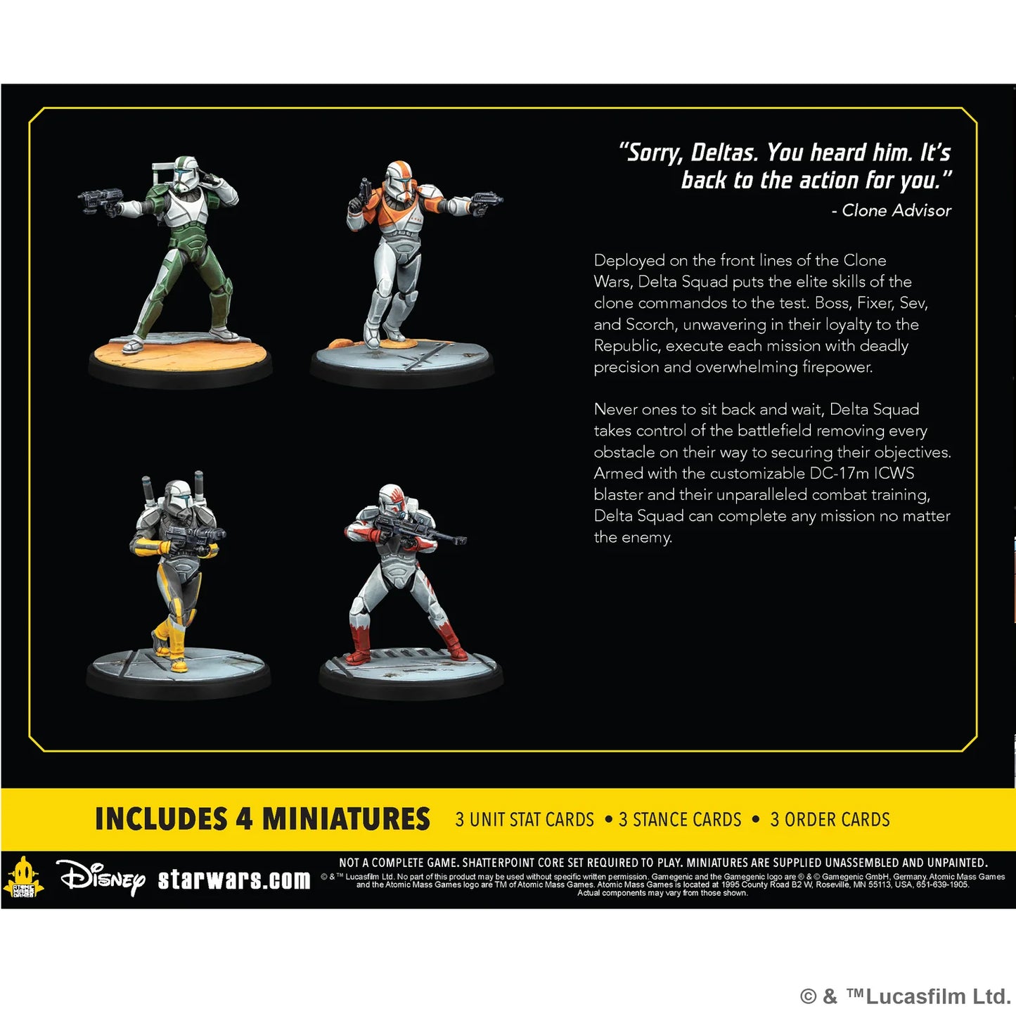 Star Wars: Shatterpoint – Delta Squad, Form Up Squad Pack