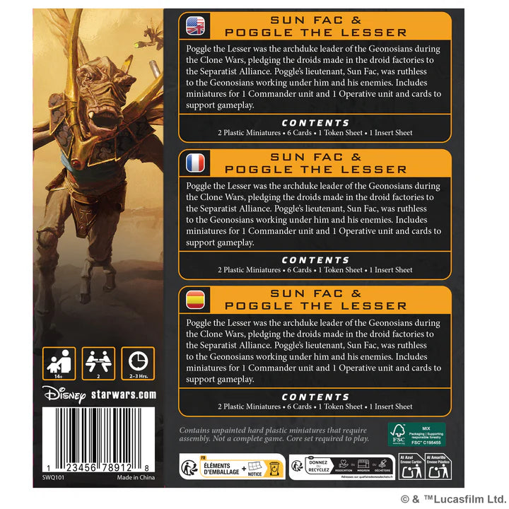 Star Wars: Legion – Sun Fac and Poggle the Lesser