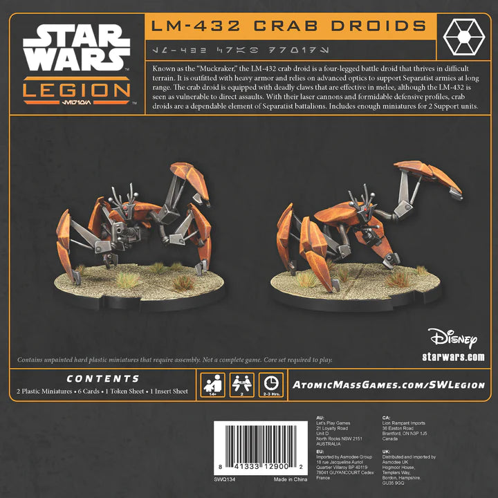 Star Wars: Legion – LM-432 Crab Droid Unit Expansion