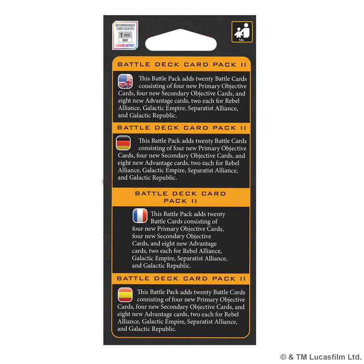 Star Wars: Legion – Battle Deck Card Pack II