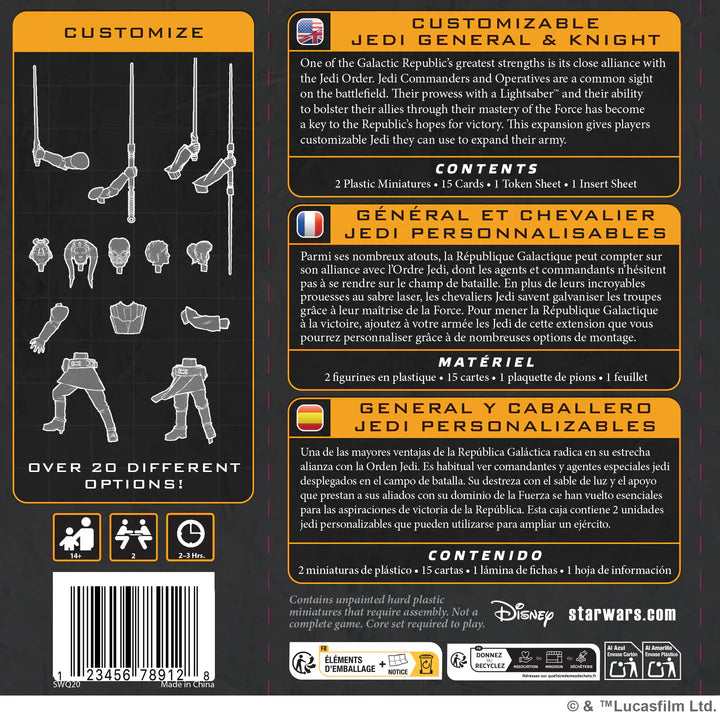 Star Wars: Legion – Customizable Jedi General and Knight