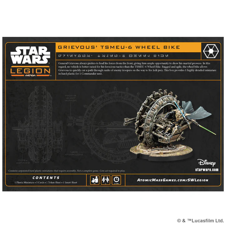 Star Wars: Legion – General Grievous' TSMEU-6 Wheel Bike