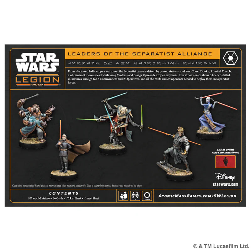 Pre-Order Star Wars: Legion – Leaders of the Separatist Alliance