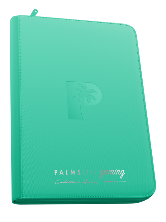 Collector's Series Top Loader Zip Binder - 9 Pocket - Turquoise